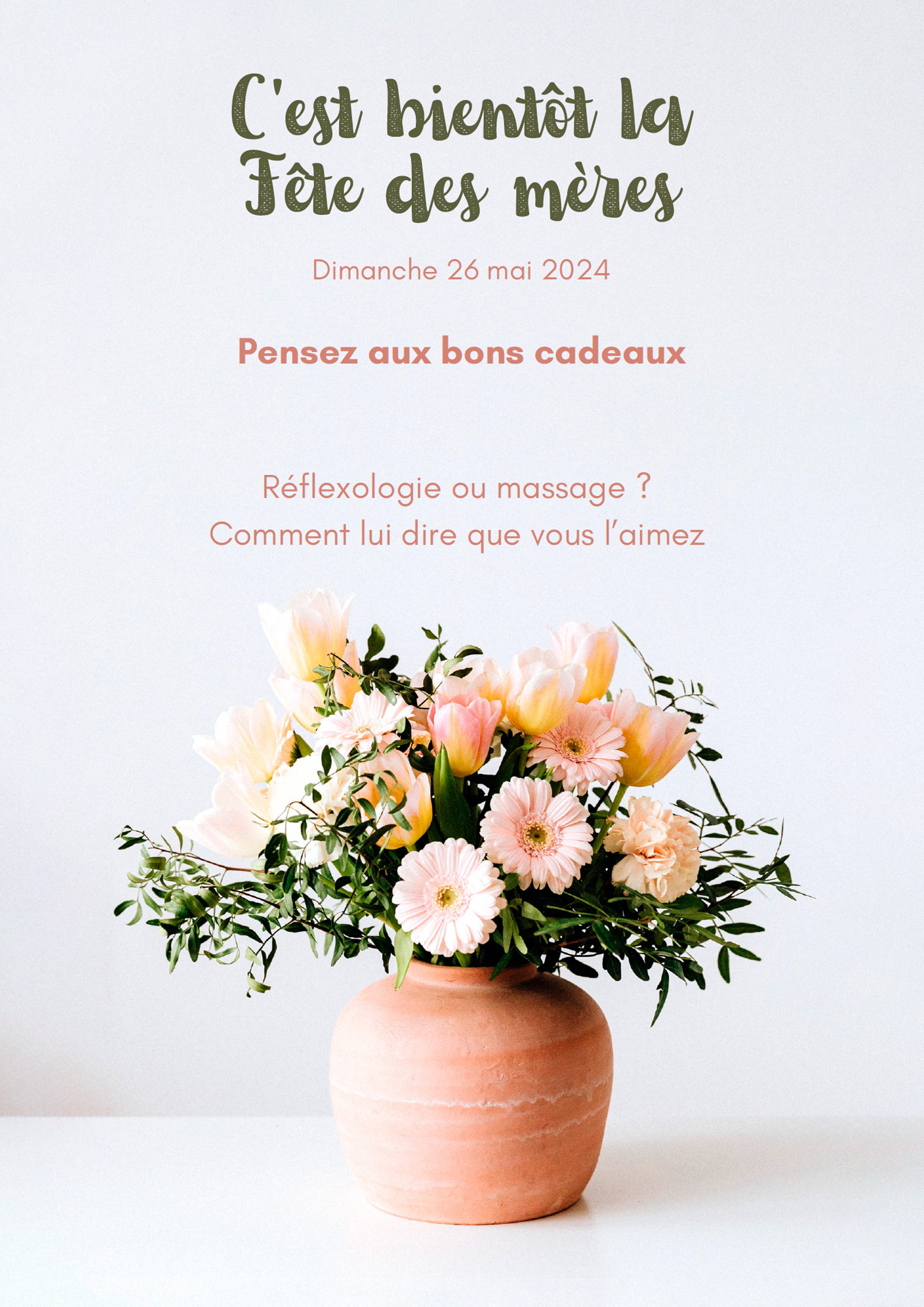 Fêtes des mères 2024, offrez lui une séance de reflexologie ou un massage plantaire