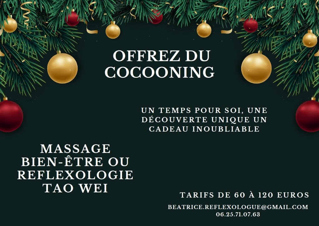 bon cadeau réflexologie Tao Wei ou massage pour Noël 2025
