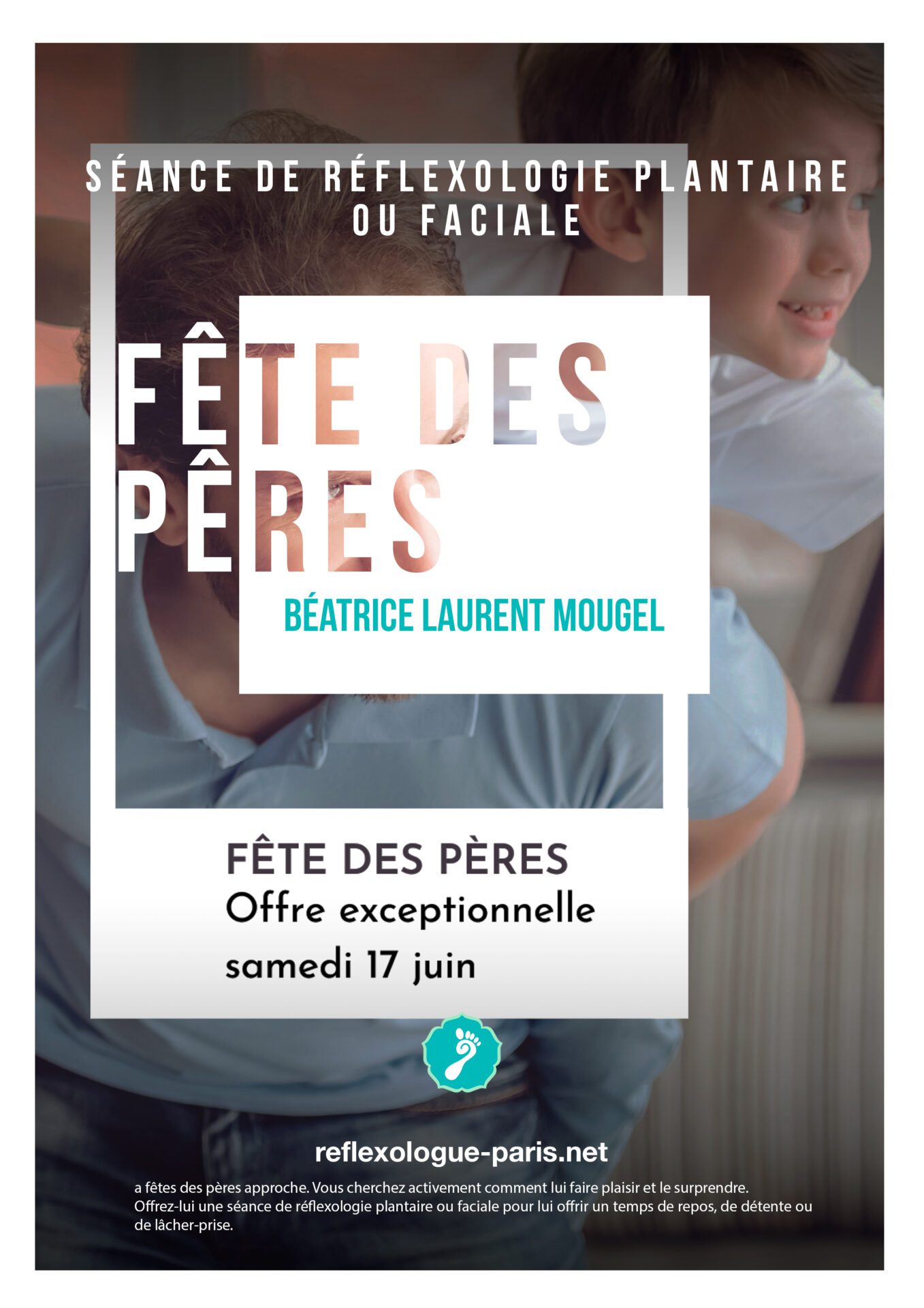 La fêtes des pères approche. Vous cherchez activement comment lui faire plaisir et le surprendre. Offrez-lui une séance de réflexologie plantaire ou faciale pour lui offrir un temps de repos, de détente ou de lâcher-prise.